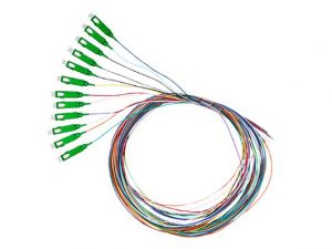 Faserpigtail SC/APC, 12 Pigtails, 9/125µm G657A1, 2m